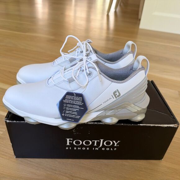 FootJoy Tour Alpha Golf Shoes – White Grey 55505 Men\'s Size 9.5 M $190 main image 12